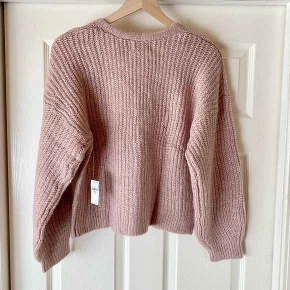 Old Navy Cozy Cardigan Sweater cropped button KIDS size GIRLS 2X (18) plus NWT - Picture 2 of 7